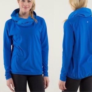 Lululemon bright blue cowl neck pullover